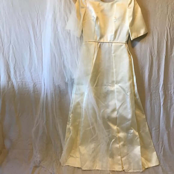 Vintage 60's Custom Wedding Dress - Picture 2 of 7